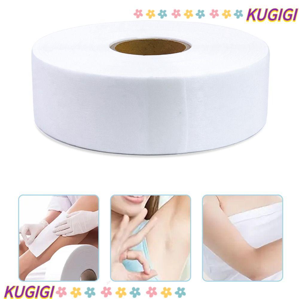 KUGIGI กระดาษกําจัดขน, Non-Woven Wax Remover Hair Removal Wax Paper, Smooth Skin Care Wax Strips Pap