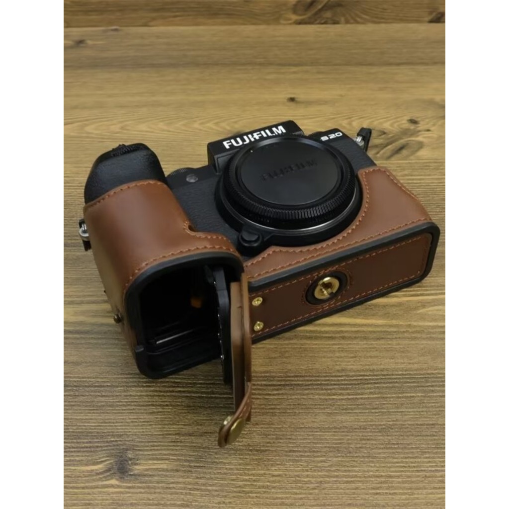 Fuji X-S20 เคสป้องกัน xs20 กระเป๋ากล้อง X-S20 เคสหนังฐานป้องกันด้ามจับอุปกรณ์เสริม Fuji