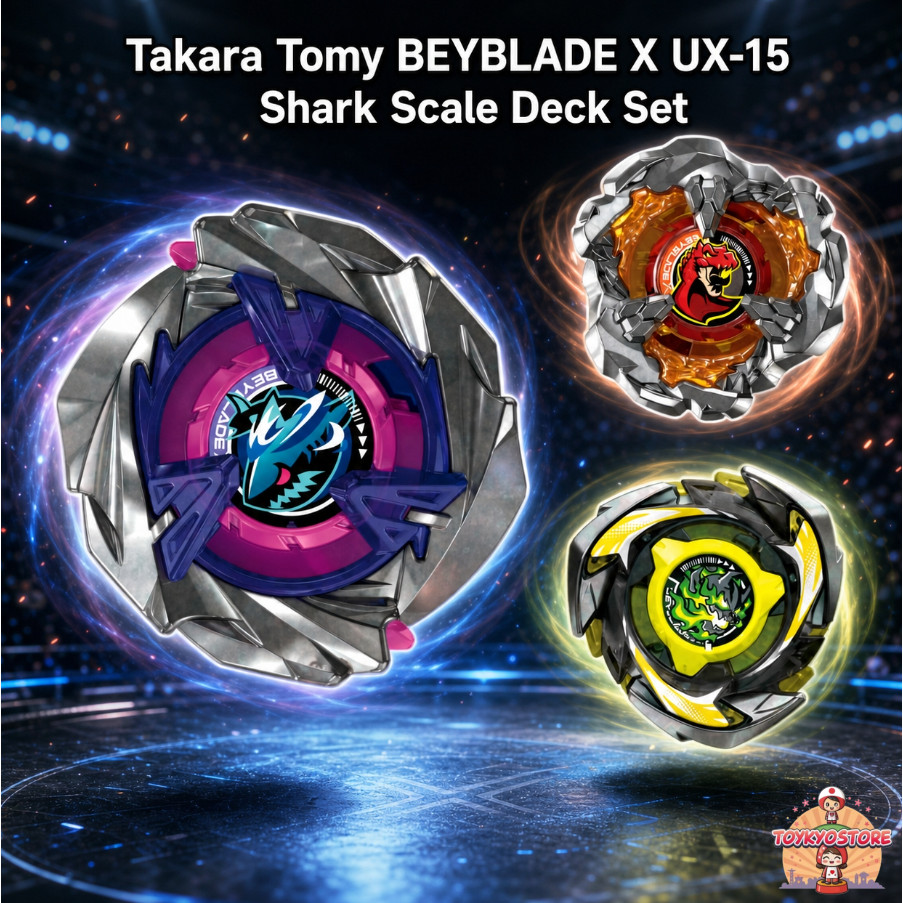 TAKARA TOMY BEYBLADE X UX-15 Shark Scale Deck Set [Direct from Japan]