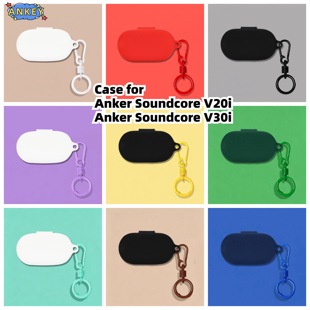 Compatible with Anker Soundcore V30i Wireless Bluetooth Headphones Silicone Shockproof Protective Ca