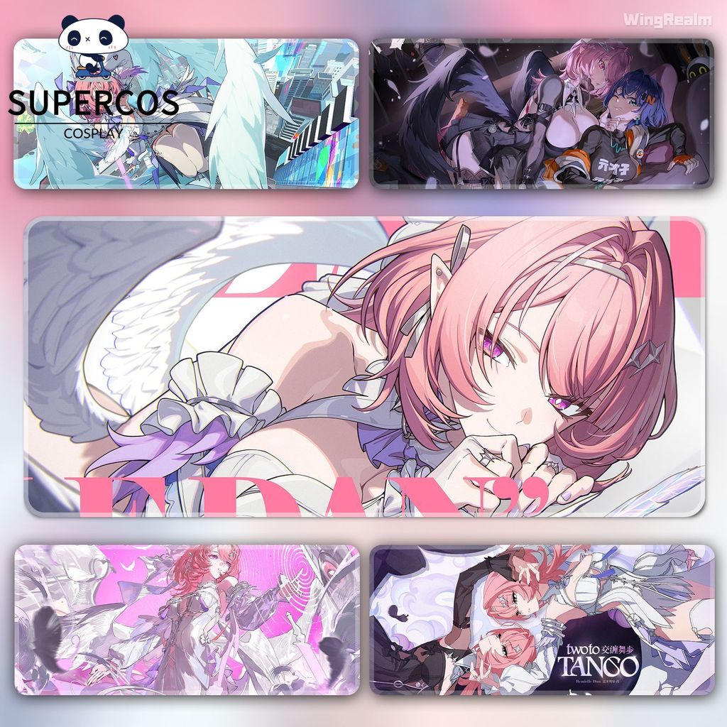 Zenless Zone Zero ZZZ Remielle แผ่นรองเมาส์ขนาดใหญ่แผ่นรองโต๊ะกันลื่น