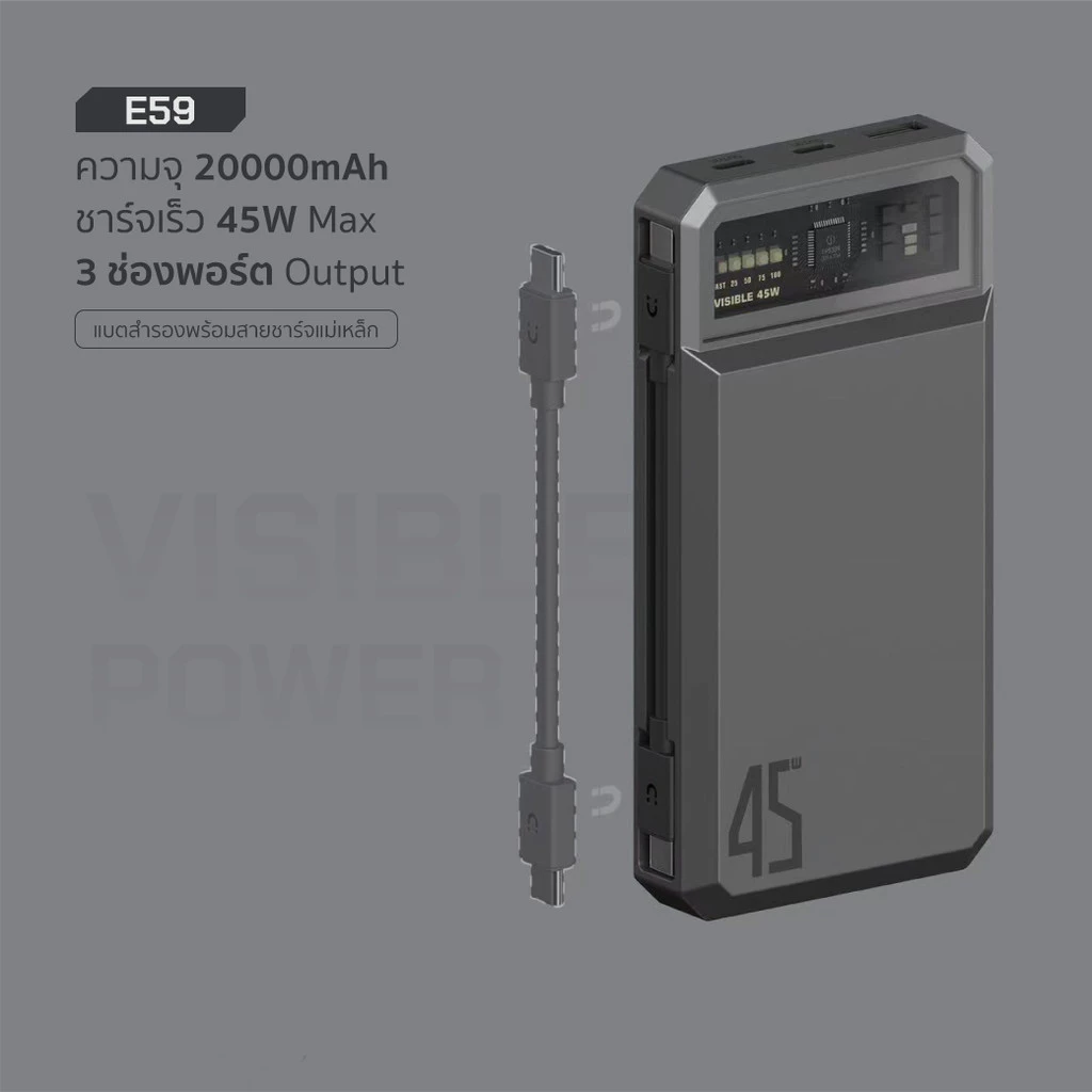 [ส่งด่วน] Orsen by Eloop EW35 CCC/ EW54 EW55 E43 E53 E59 แบตสำรอง 10000-25000mAh ชาร์จเร็ว PD 20W/45W ชาร์จไร้สาย มอก. thumbnail 9