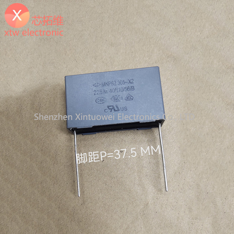 MKP62 305V X2 225M 225K 2.2UF 305V225 Faradain Capacitor Pin Pitch = 37.5 มม.