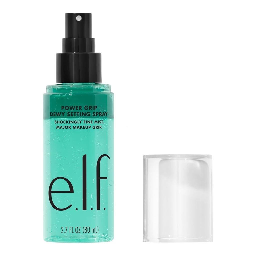 ElfPowerGripDewySettingSpray,UltraFineMistMadeWithHyaluronicAcid,GripsMakeupForAHydrated,DewyFinish,