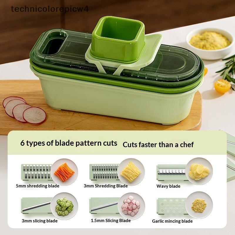 Tpth เครื่องตัดผักตะกร้ามันฝรั่ง Shred Slicer ในครัวเรือนมัลติฟังก์ชั่ครัวเครื่องมือหยาบ Shred ครัวเ