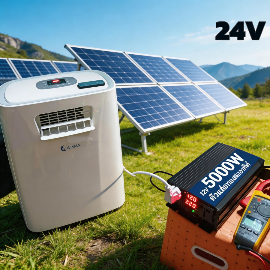5000W Inverter pure sine wave 24V อินเวอร์เตอร์เพียวซายเวฟ inverter inverter pure sinewave 24V to 22