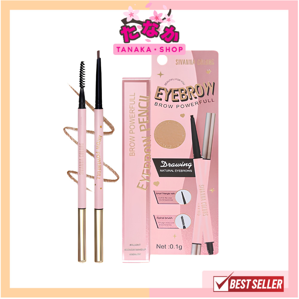 🔥แท้/ดีลสุดคุ้ม/ไลฟ์ทุกวัน🔥  ES8017 Sivanna colors BROW POWERFULL EYEBROW ดินสอเขียนคิ้ว แท่งเรียวเล