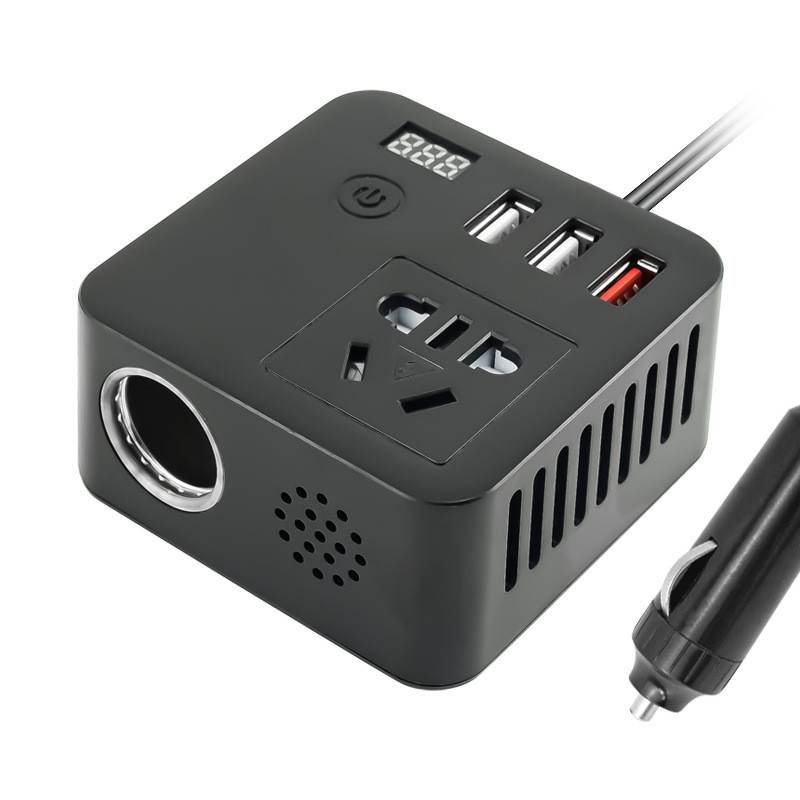 รถอินเวอร์เตอร์ 12V/24V ถึง 220V Multi-Function Fast Charging Socket Universal สําหรับ Home & รถ 1 P