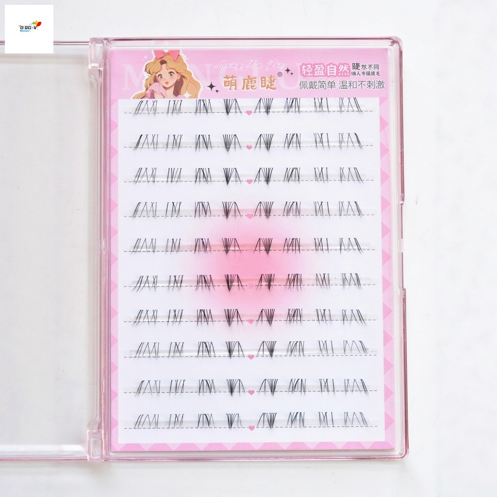 ประดิษฐ์ Eyelashe เส้นใยสีดําธรรมชาติ Curly Lower Lashes สําหรับแต่งหน้าทุกวันและเวที