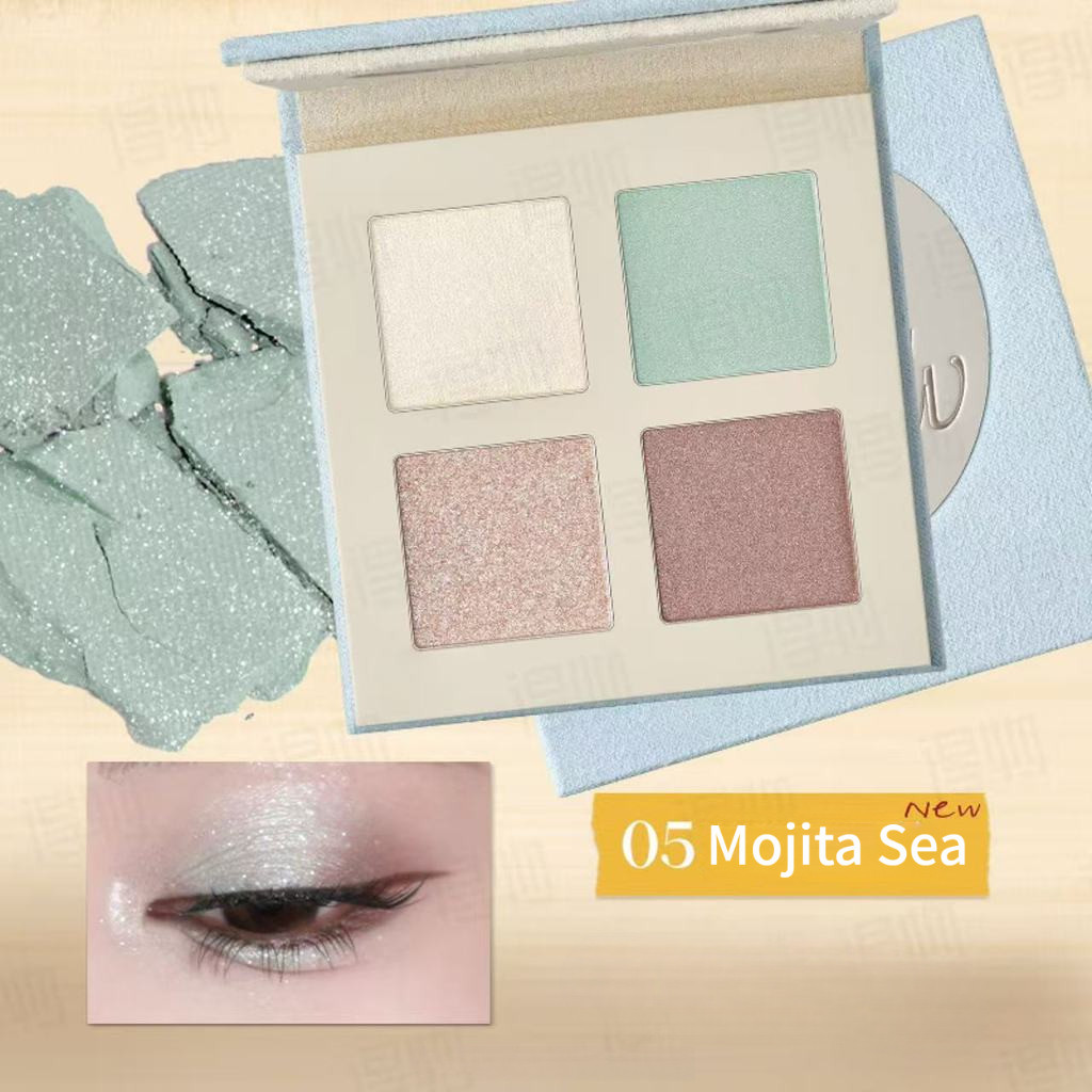 [สีฤดูร้อนใหม่] พาเลทตา Joocyee อายแชโดว์ 4 สี ครบทุกรสชาติสี ทั้ง Earth Tone, ชาเย็น, พีช, ชมพูควัน