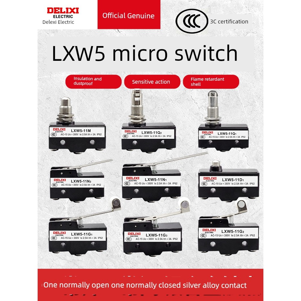 Delisi Stroke Micro-Power Limit Switch LXW5-11D1 11G1 11G2 11M 11N1 11Q1 11Q2