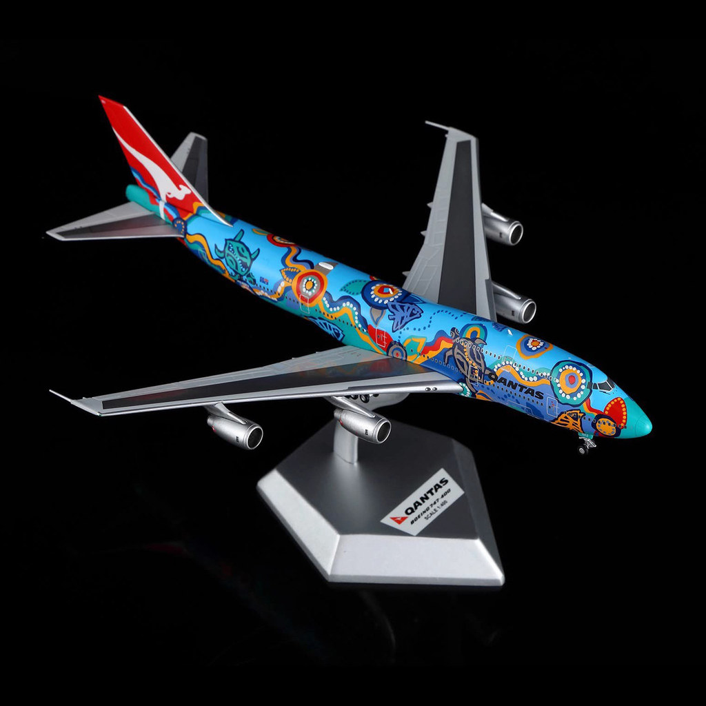 HX 1/400 สายการบินออสเตรเลีย โบอิ้ง 747-400 VH-EBU Ocean Dream รุ่นความยาว 18 ซม.