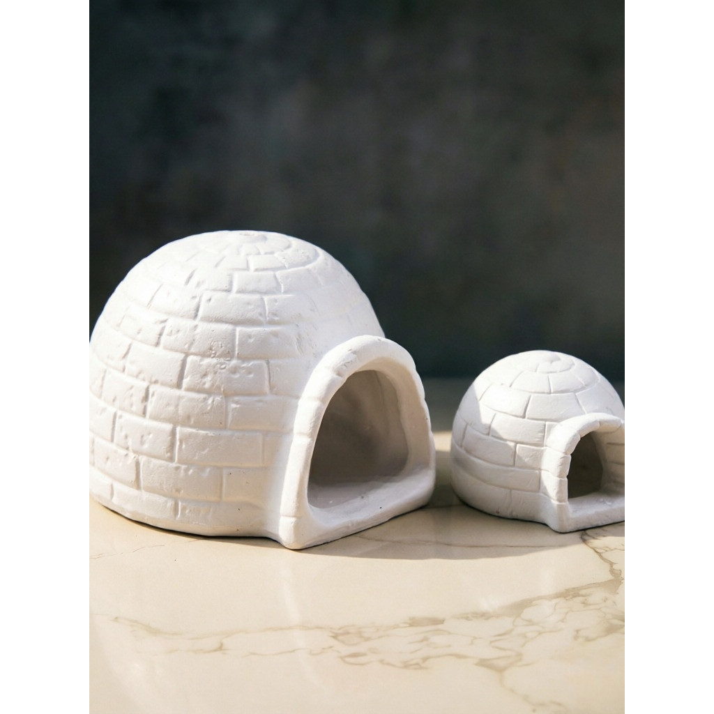 ยอดนิยมเรซิ่น Igloo ตกแต่งถังปลาภูมิทัศน์ปลากุ้ง Igloo Aquarium Micro ภูมิทัศน์ทรายตกแต่งตาราง Arcti
