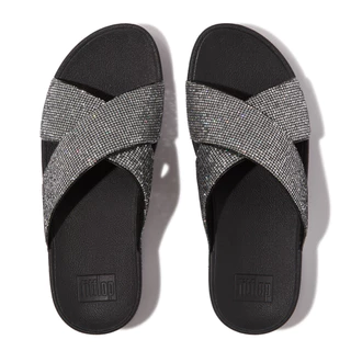 FITFLOP COMM-LULU GLITTERBALL CROSS S รองเท้าแตะผู้หญิง รุ่น IG1-011 สี SILVER