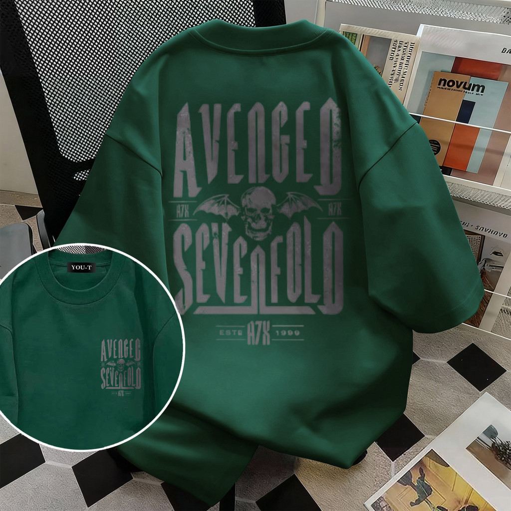 🌷ChillTee🌷เสื้อแฟชั่น เสื้อยืด oversize ผ้าฝ้าย แนวสตรีaท ไม่ต้องรีดผ้า สวมใส่สบาย ผ้านิ่ม ลาย "AVENGED"【COD】
