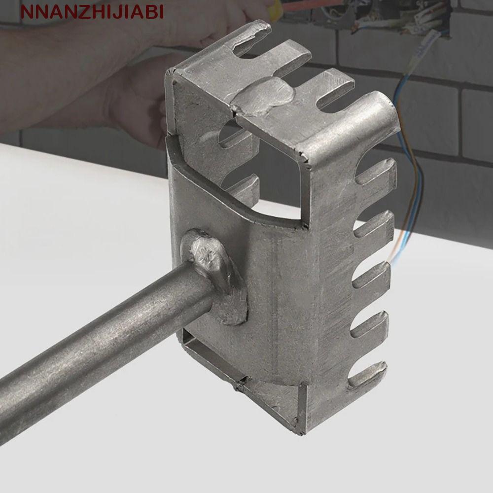 NANZHIJIABI เครื่องตัดรูสี่เหลี่ยม, Punch Slotting Square Socket Punch, Square-handle 4 Pits Quick C