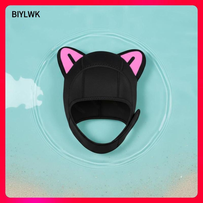 [Phenvo] Facekini Swim Sun Cover Protection Cat Ear Diving Hood High Cute Snorkel Hood