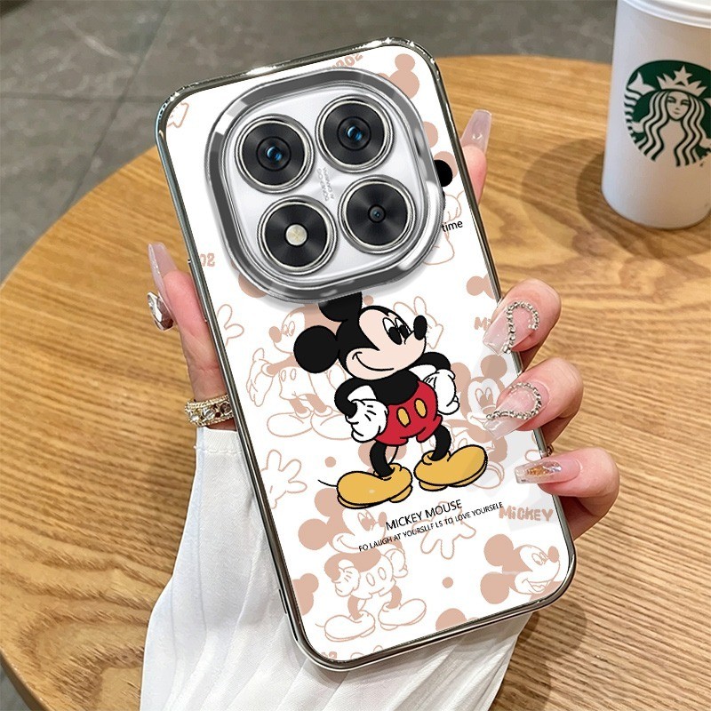 Imura สําหรับ Redmi 10C Epic Mickey การ์ตูนกรณีรอบ 4 มุม Anti-Fall ฝาครอบกันชนเคสโทรศัพท์