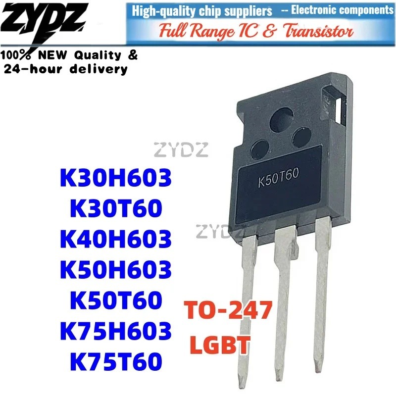 1-5PCS K50H603 K75H603 K30H603 K40H603 TO-247 K30T60 K50T60 K75T60 ขายส่ง Field Effect ทรานซิสเตอร์