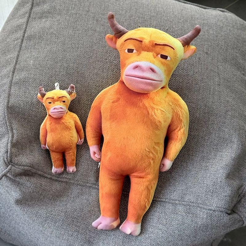 [สินค้าพร้อมส่ง]ตุ๊กตาผ้าขน แม่วัว Niu Lai Movie จี้ห้อยกระเป๋านักเรียน น่ารักสุดฮิต