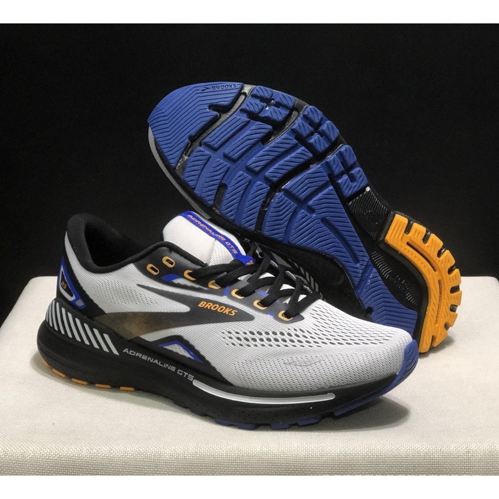 Brooks Adrenaline GTS 23 รองเท้าวิ่งดูดซับแรงกระแทกผู้ชายและผู้หญิงแฟชั่นรองเท้ากีฬาลําลอง G92S