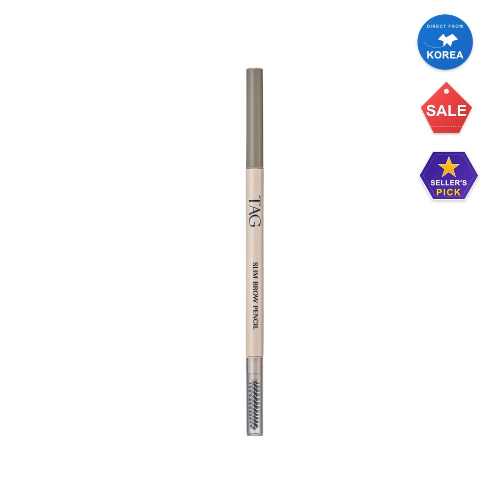 [daiso] Slim Brow Pencil, No.2 Ash Brown, 1 ชิ้น / Korean Slim Brow Pencil / Ash Brown Shade / ของแท