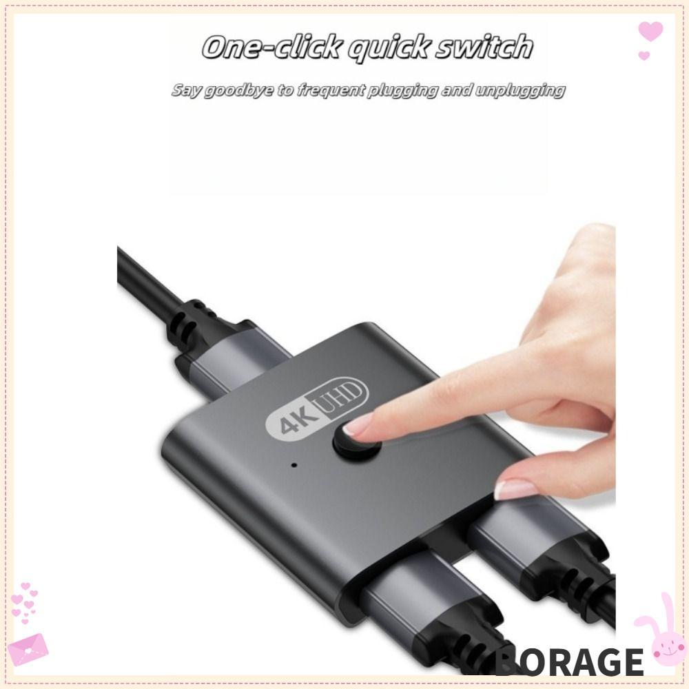 BORAG HDMI Splitter, 4K @ 120HZ Bidirectional HDMI Switch, ความละเอียดสูงขั้นสูง 2-In One-Out 8k @ 6