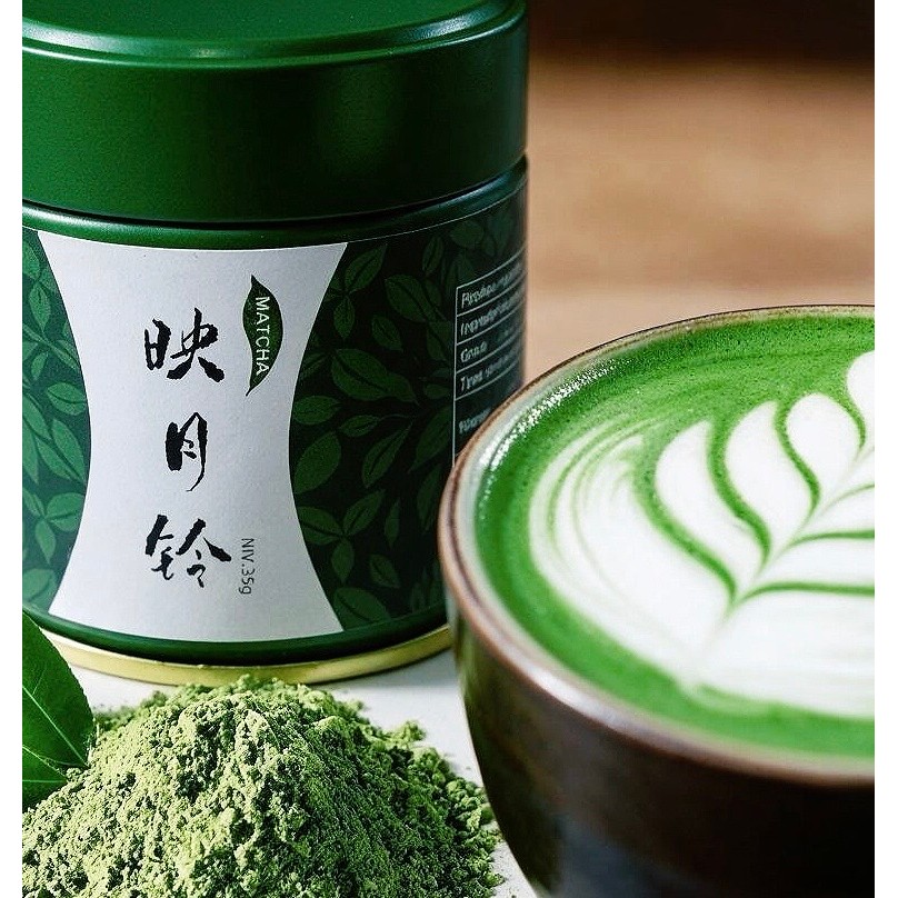 มัทฉะชาเขียว อูจิ ผงมัทฉะ โทนถั่ว Qingxi Ruozhu Matcha Qinglan 35 g. กระปุก [72]