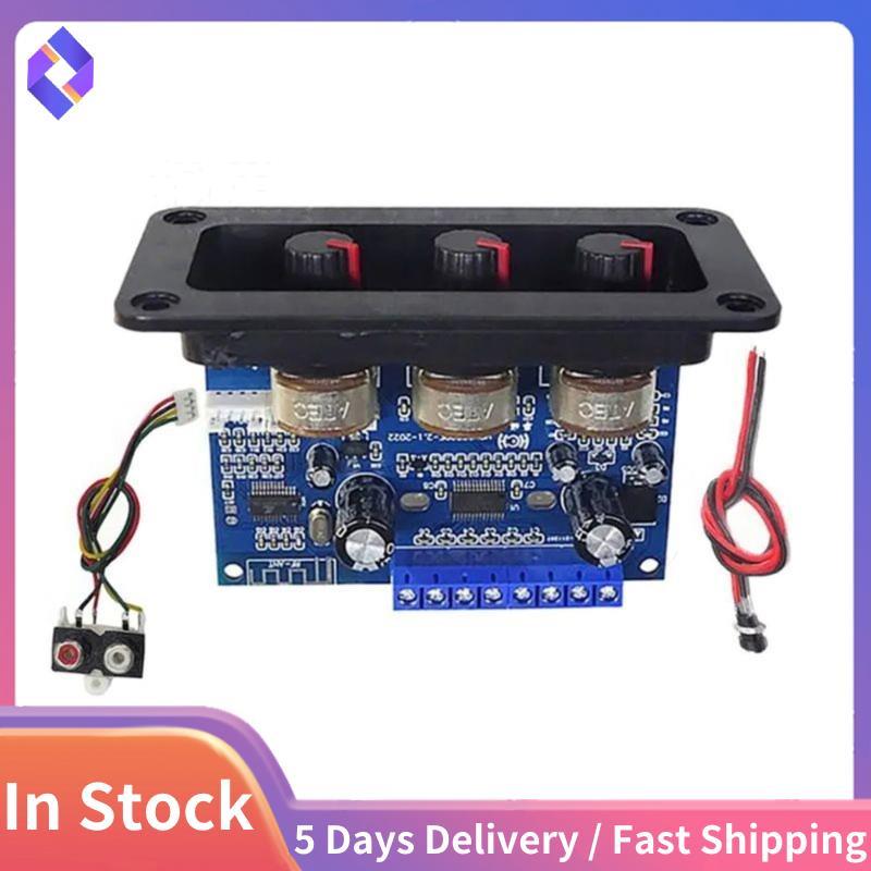 2X 2.1 ช่องบลูทูธ 5.0 เครื่องขยายเสียง 2X25W + 50W ซับวูฟเฟอร์ Class D ชุดเครื่องขยายเสียง