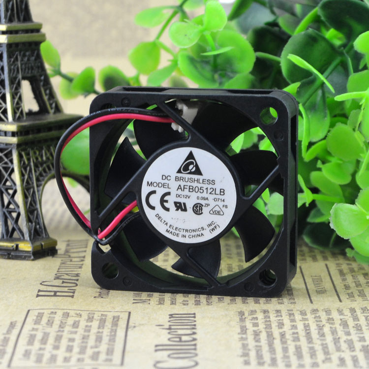 ยี่ห้อใหม่ Delta AFB0512LB-D714 5015 12V 0.09 A 5 ซม.พัดลมระบายความร้อนที่เงียบสงบเป็นพิเศษ
