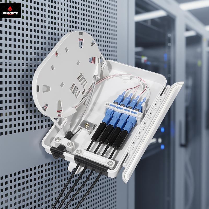 4 Core Fiber Optic Terminal Box FTTH Entry Device สําหรับ Enterprise Cabling Infrastructure High Per
