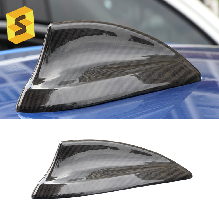 Premium-ES W-BM-060 รถคาร์บอนไฟเบอร์ Shark Fin เสาอากาศสําหรับ BMW G30 M3 F30 F35 3GT F34 M2 G11 G12