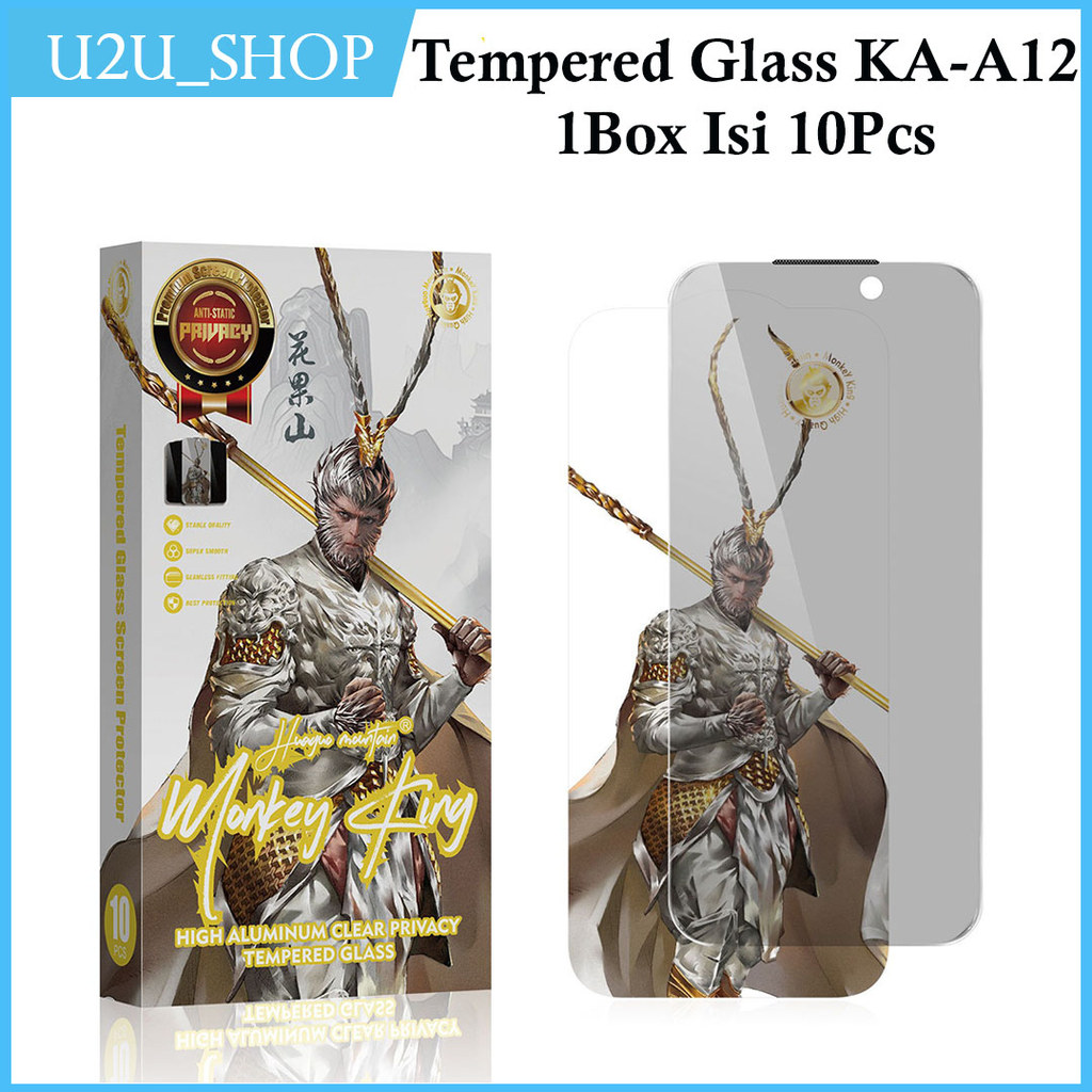 1 กล่องเปิดท้าย 10PCS KA-A12 กระจกนิรภัย Monkey King ความเป็นส่วนตัวไม่มีรายการสําหรับ Vivo Iqoo Neo
