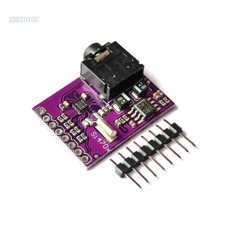 3C บอร์ดรับสัญญาณ FM ฝัง Si4703 จูนเนอร์วิทยุโมดูล PCBs พร้อมเอาต์พุตเสียง