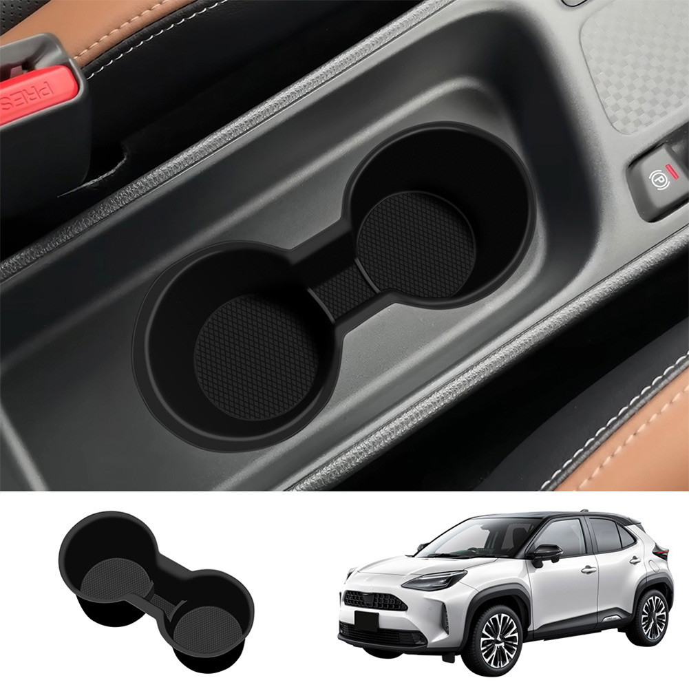 [NDE] ที่วางแก้วคอนโซลกลางรถซิลิโคนสําหรับ Toyota สําหรับ Yaris สําหรับ Cross 2021