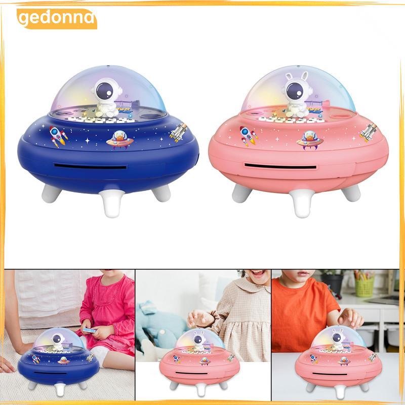 [gedonna] Space Ship Piggy Bank รหัสผ่านปกป้องกระปุกออมสินอิเล็กทรอนิกส์เพลงเครื่องออมทรัพย์ธนาคารเห