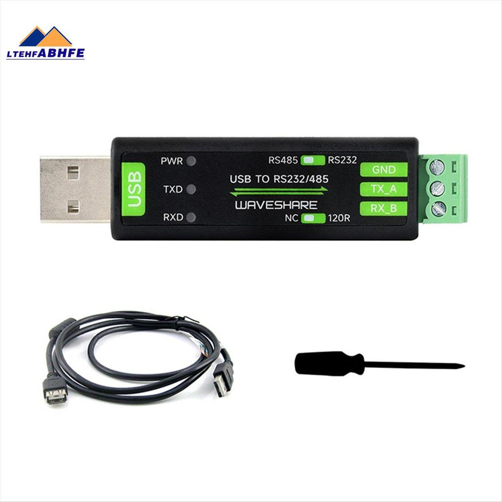[ขายร้อน L] ตัวแปลงการสื่อสารอนุกรม USB เป็น RS232/485 FT232RNL สีดําสําหรับ Linux Android Win 11/10
