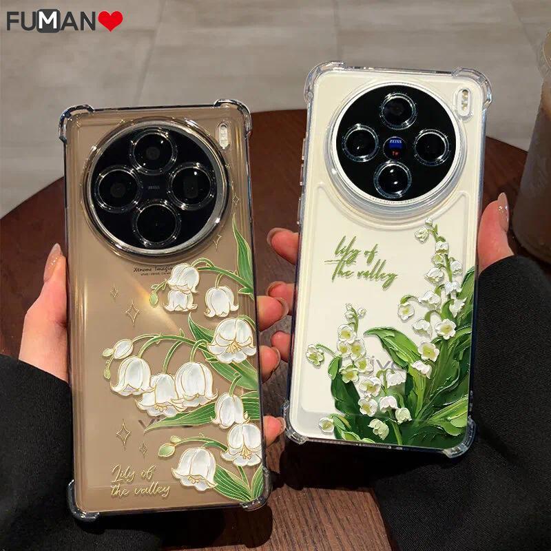 Lily of The Valley Clear สี่มุมเคสโทรศัพท์สําหรับ Samsung Galaxy M70E M17E A07 A04 A03 Core A03S A02