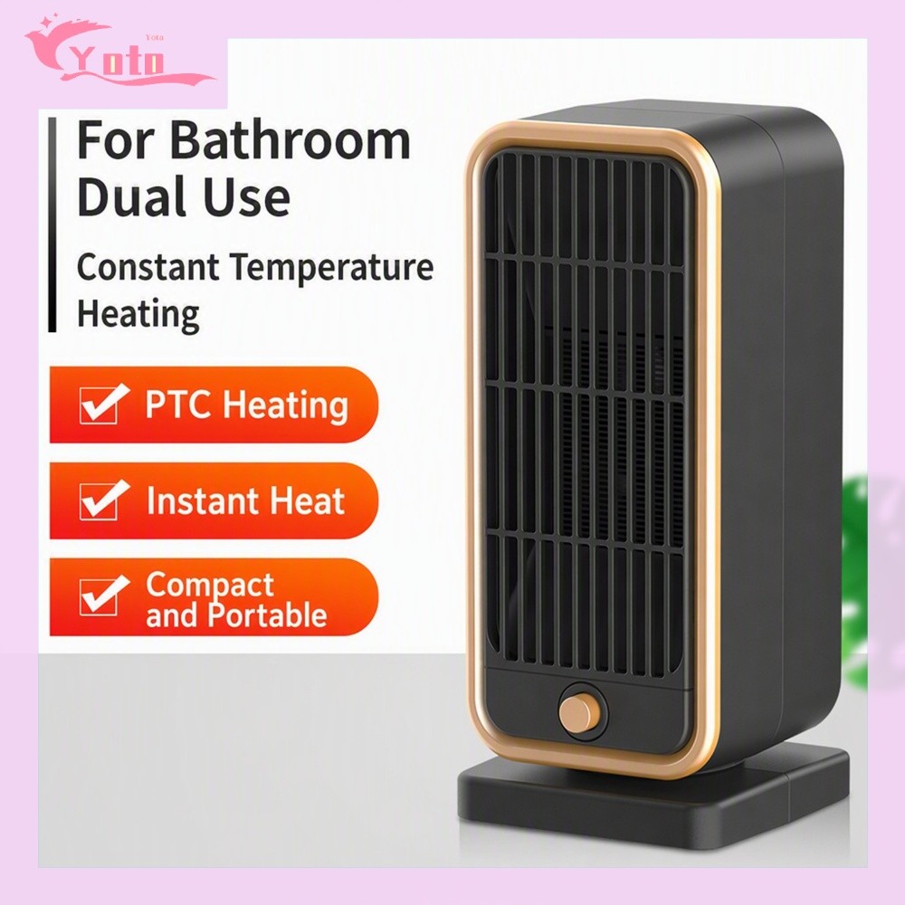 [เดิมเดิม combednคอเต่า เทเบิลคอ ร.มสงเดิม]ขนาดกะทัดรัด PTC Ceramic Desk Heater 500W Fast Heat Quiet