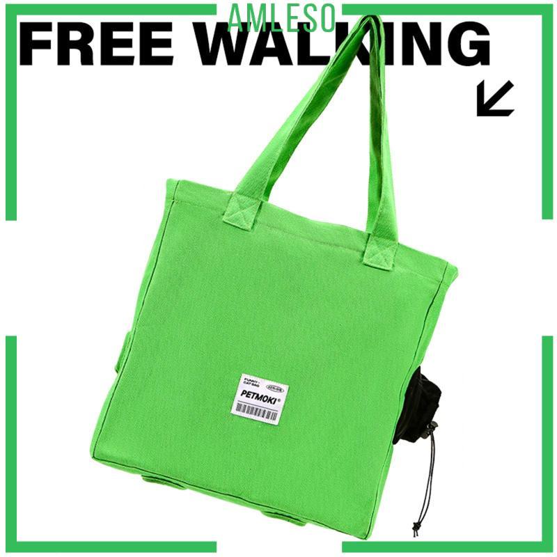 [Amleso] Cat Carrier Pet Carrier Tote สําหรับสุนัขขนาดเล็กและแมวสัตว์เลี้ยงกระเป๋าเดินทางแฮนด์ฟรีกระ