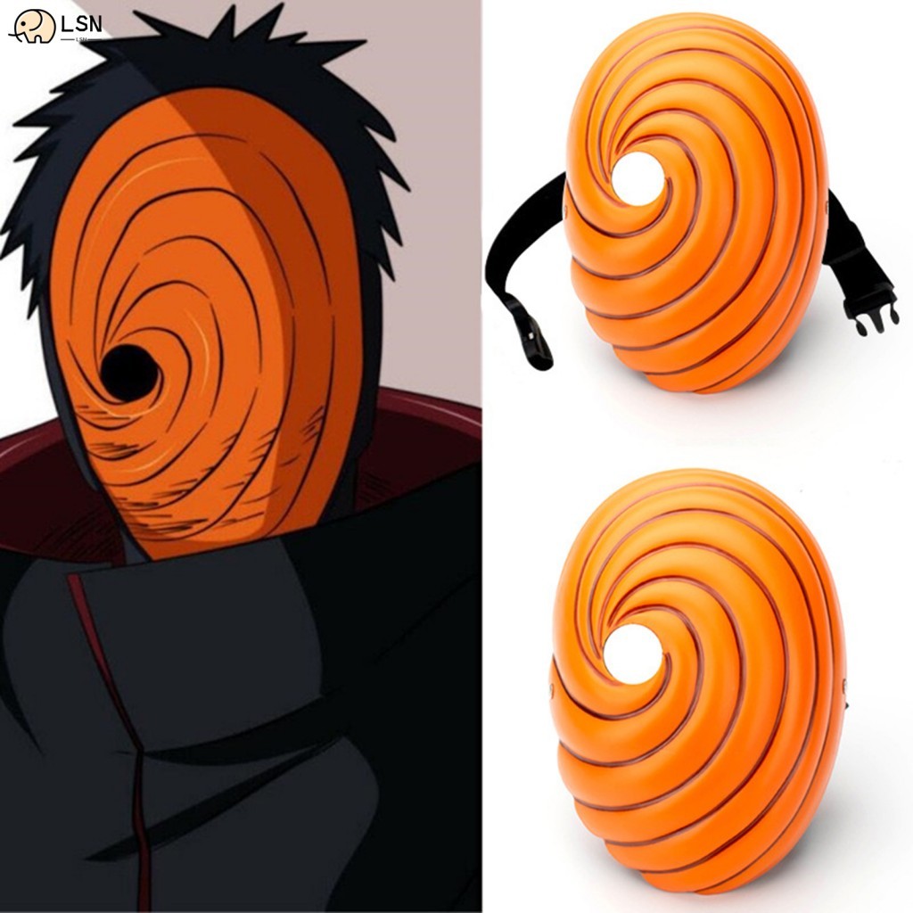 หน้ากากคอสเพลย์อะนิเมะ Obito หน้ากากนินจาน้ําหนักเบา Face-Mask สําหรับปาร์ตี้ฮาโลวีนอะนิเมะ Conventi