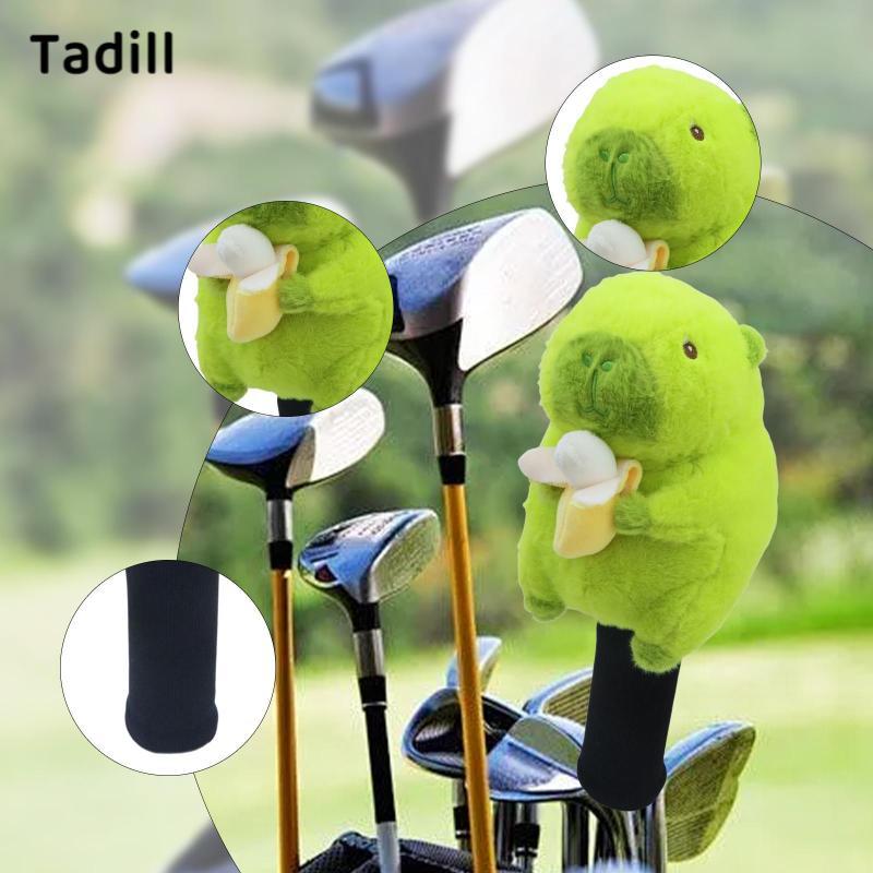Tadill Fairway Wood Golf Club Headcover Plush Capybara ผู้หญิงผู้ชาย Anti Scratch น่ารัก — صورة 5