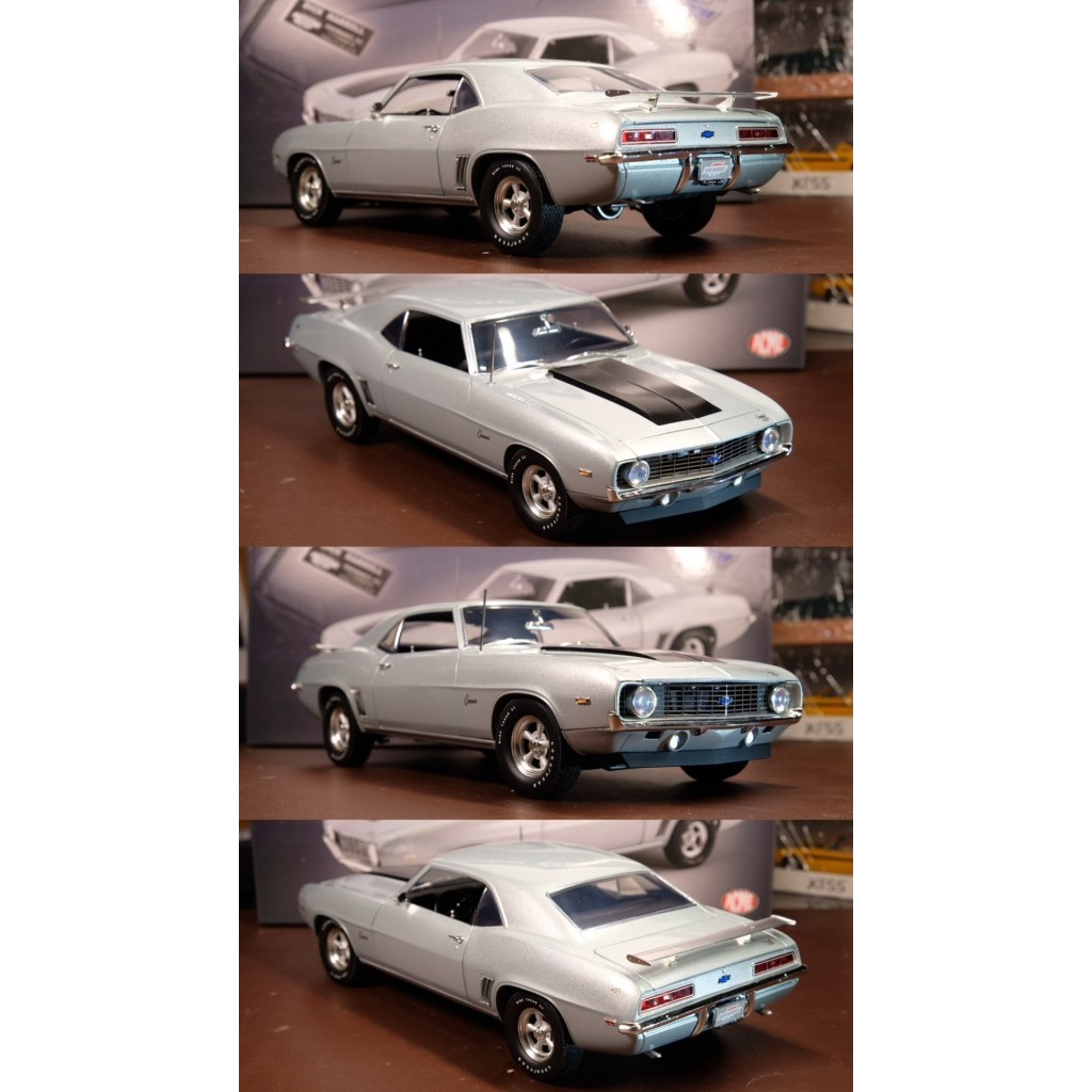 ACME 1: 18 Chevrolet copo camaro Muscle Car Model 1969 COPO Camaro เนื้อม้าพิเศษมาก.End of the 1960s
