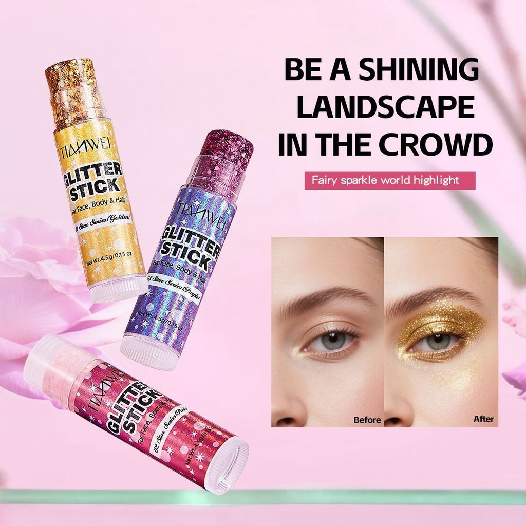 ชิ้น ผิวหน้า GLITTER STICK body Sequin STICK Hair Facial GLITTER STICK
