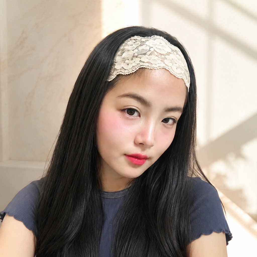Jolie Wiwii ผ้าคาดผมลายลูกไม้ Lace Headband คาดผมลูกไม้