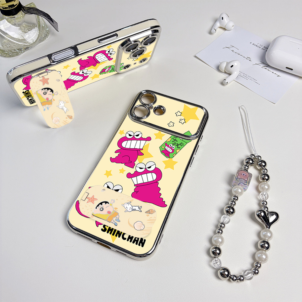Wani in Crayon Shinchan เคส iPhone ไดโนเสาร์สําหรับ XR,XSMax,IP15,IP16,IP17,IP14,IP11