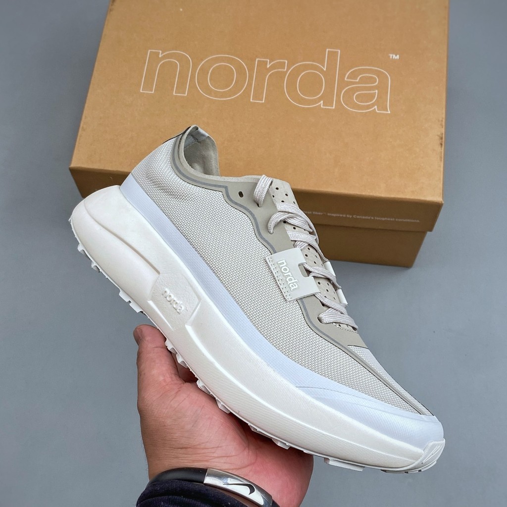 NORDA 005 Dyneema เดินป่าภูเขากรวดถนนข้ามประเทศรองเท้าวิ่งรองเท้าผ้าใบ Unisex Real Shot