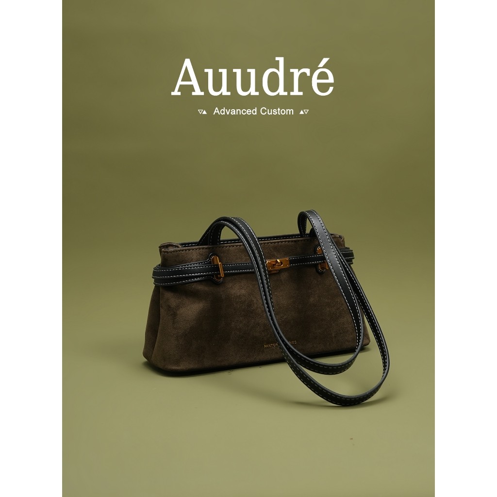 Auudre Retro Niche One-Shoulder Underarm Bag กระเป๋าพร็อพทํางานหญิง