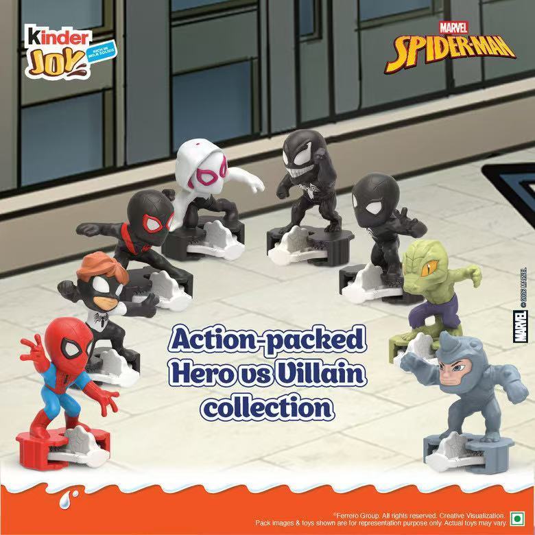 New Kinder Marvel Fun Egg Toy Boys Girls Edition Kinder Chocolate Children Surprise Egg Chocolate Lo