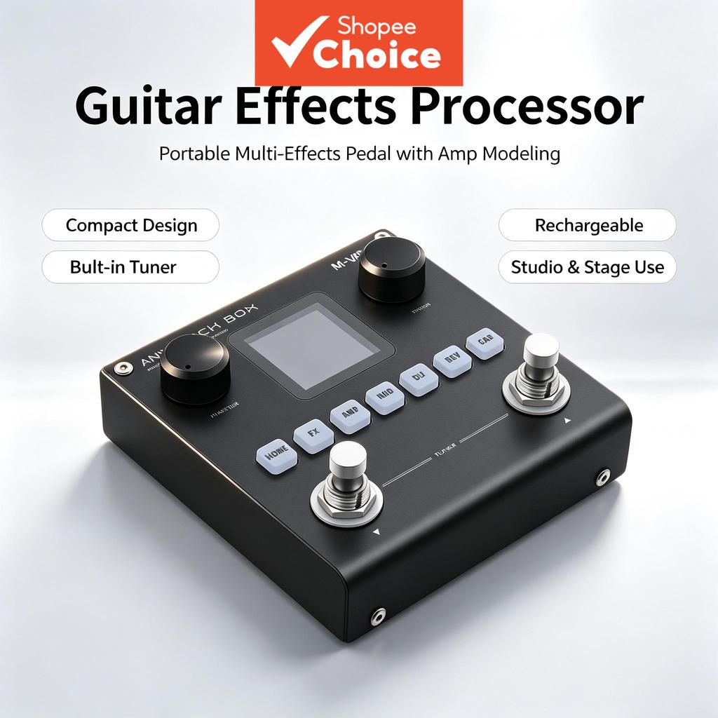 M-VAVE Blackbox กีตาร์เบส Amp Modeler ชาร์จ Multi Effects สําหรับเครื่องมือไฟฟ้า Stage Practice ของข